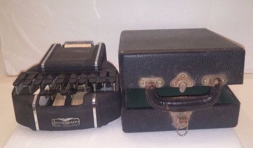 VINTAGE SM STENOGRAPH CHICAGO, IL  USA W/ CASE  art deco prop