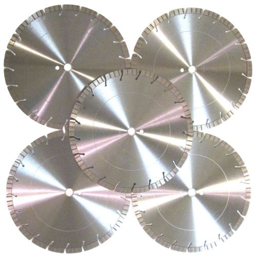 5pk-14&#034; concrete brick block paver stone marble15mm turbo diamond saw blade-best for sale