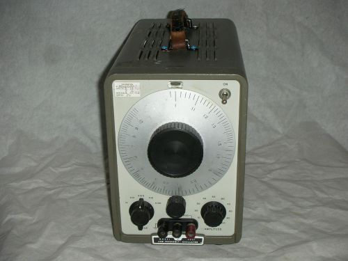 HP Hewlett Packard 202C Low Frequency Oscillator 1Hz - 100KHz Tube 6GW5 Works!