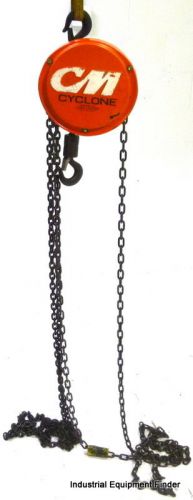 Cm cyclone 1/2-ton manual chain hoist 15-ft chain fall for sale