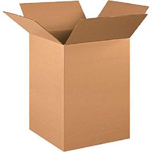Corrugated cardboard tall shipping storage boxes 15&#034; x 15&#034; x 24&#034; (bundle of 20) for sale
