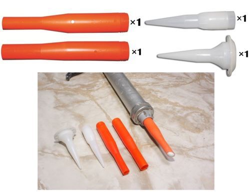 Sausage caulking gun nozzle cox silicone nozzles -korea for sale