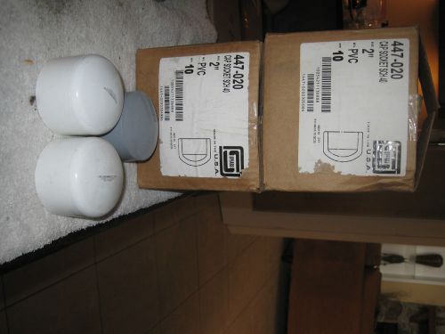 (22) 2&#034; Sch 40 PVC white Cap Socket, spears 447-020