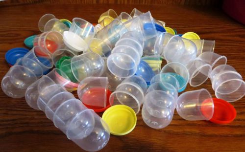 53 Empty 1&#034; Vending Capsules For Gumball Machines - Bulk Toys - &#034;AA&#034; Quality