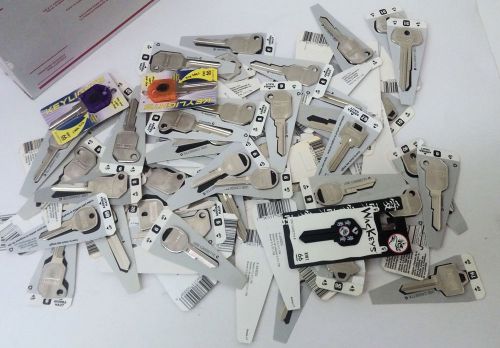 Lot of 75 Assorted Key Blanks - Axxess +, Designer, Light - Home, Auto, Business