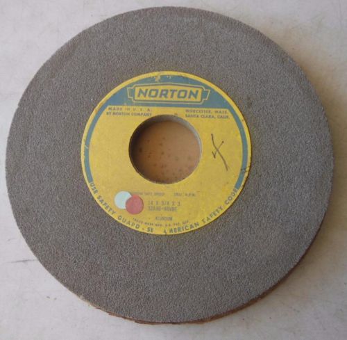 NORTON GRINDING WHEEL 32A46-H8VBE 14x3/4x3 INDUSTRIAL ABRASIVE TOOL ALUNDUM