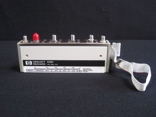 #TM292 HP Agilent 8768K OPT. 008 011 Multiport Coaxial Switch 5VDC