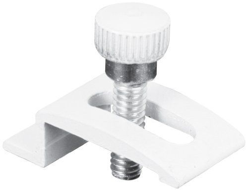 Slide-co 183010 storm door panel clips, 1/4-inch with thumbscrews, white,(pack for sale
