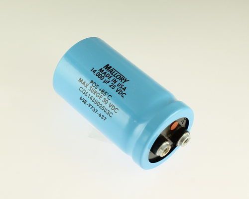 14000uF 25V Aluminum Electrolytic Large Can Capacitor CGS143U025U3C