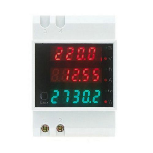 Multi-functional led digital rail current power factor ammeter voltmeter f5 for sale