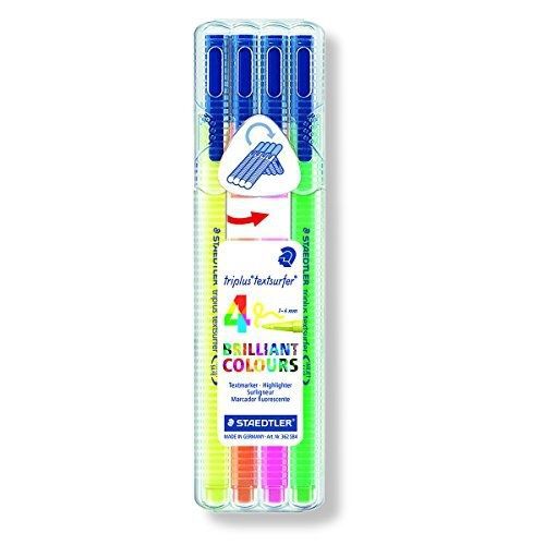 Staedtler Triplus Textsurfer Highlighter, 4 Color Set (362 SB4)