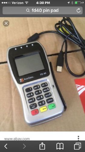 New first Data FD40 Pin Pad with 1 Yr Warranty &#034; WORKS WITH THE CLOVER POS&#034;