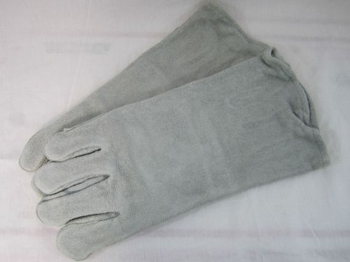 3 Pair 14&#034; Split Cowhide Welding Torching Mig Tig Welding Gloves