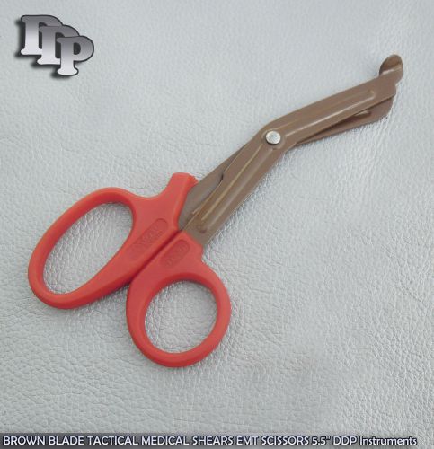 BROWN BLADE TACTICAL MEDICAL SHEARS EMT SCISSORS 5.5&#039;&#039; Instruments