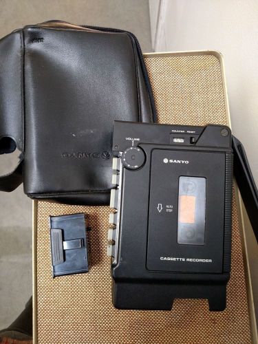 Vintage Sanyo TRC-1200 Portable Tape Cassette Recorder Dictation w/ Battery