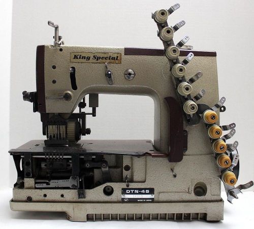 King special dtn-45  multi 6-needle puller chainstitch industrial sewing machine for sale