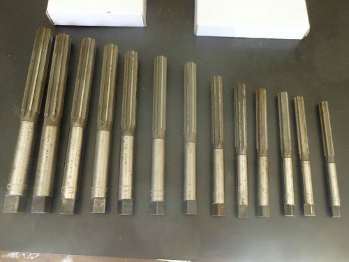 Set of 13 vintage millersburg hand reamers in storage cases-&#034;never used &#034; for sale