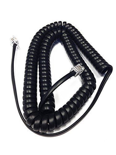 New 12&#039; black handset cord for avaya 9600 &amp; 9500 series ip phone with long lead for sale