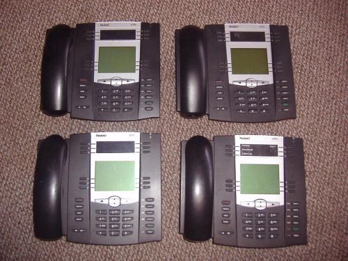 LOT 4 PACKET8 6775i BUSINESS OFFICE TABLETOP TELEPHONES PHONES BLACK