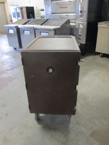 Cambro 1826LTC Camcart Dark Brown Mobile Cart for 18&#034; x 26&#034; Sheet Pans