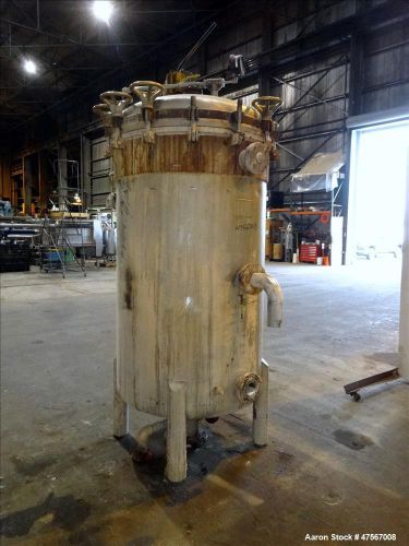 Used- Duriron Enzinger Wet Cake Discharge Vertical Tank &amp; Vertical Filter, Type