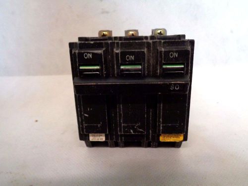 GE GENERAL ELECTRIC THQB32080 3 POLE 20 AMP BOLT-ON CIRCUIT BREAKER