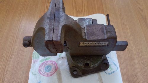 Vintage Wilton Vise USA Patent 121079 4&#034; Jaws Swivel Rotating Tilting Base