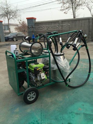 Green Diesel + Electric Vacuum Pump Milker Double Tank+ EXTRAS - Factory Direct