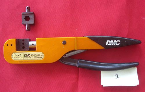 DMC DANIELS MFG. HX4 CRIMP TOOL WITH EXTRA DIE SET