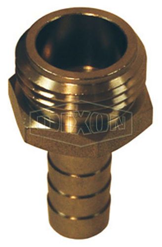 Dixon Brass 5901012C Brass 3/4&#034;-11-1/2 MGHT x 5/8&#034; Hose Barb Std Shank