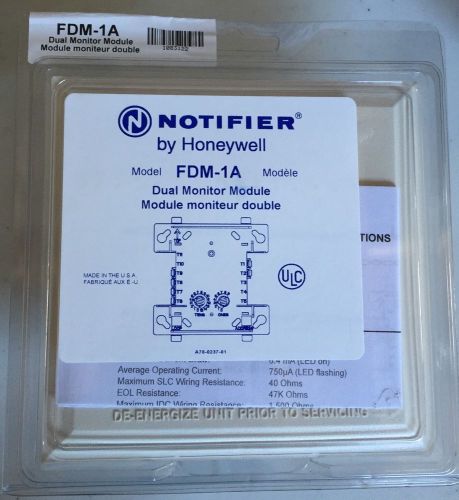 HONEYWELL NOTIFIER Dual MONITOR MODULE # FDM-1A