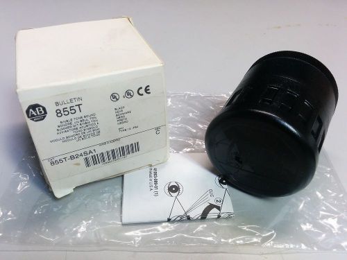 ALLEN BRADLEY 855T-B24SA1 BLACK STACK LIGHT SINGLE TONE SOUND 24V IP54 SER C NIB