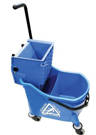 MOP WRINGER PAIL,36-QT,SIDE,BL