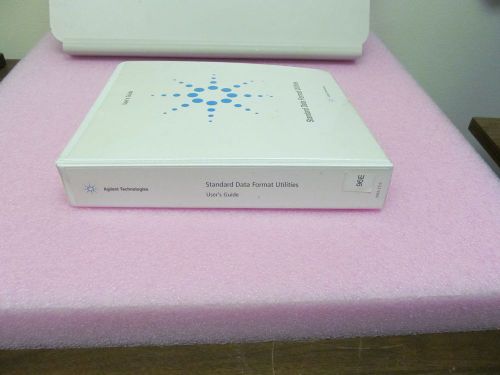 AGILENT HP STANDARD DATA FORMAT UTILITIES MANUAL, QUICK START GUIDE, 3 DISKS