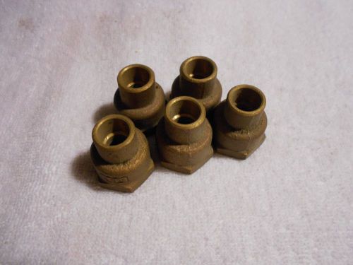 5 Pcs. Copper 3/8 x 1/2 Female Adapter - Reducing - 3/8 Sweat x 1/2 FIP - NEW-A1