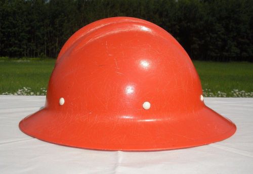 Vintage E.D. BULLARD ORANGE HARD BOILED HARD HAT S.F. USA