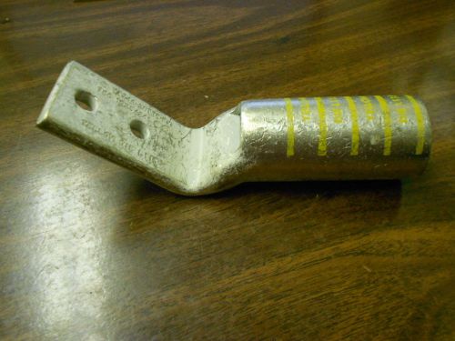 Burndy yaz44-2nt38-fx45 copper compression lug 45 degree yaz442nt38fx for sale