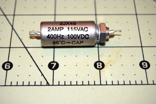 Sprague Dearborn EMI RFI 2JX48 2 Amp L2 115v 400Hz 100vdc Radio Frequency Filter