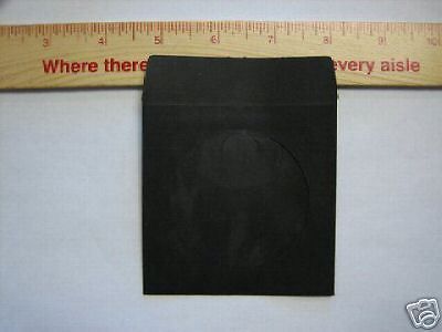 2000  3&#034; BLACK MINI CD-R PAPER SLEEVE ENVELOPE JS213