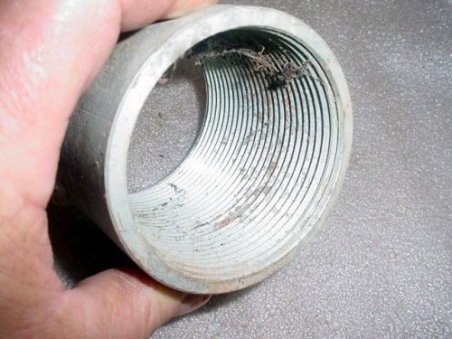 Lot of 8 : Galvanized Steel Threaded 3&#034; INCH COUPLING/COUPLER. Rigid Conduit