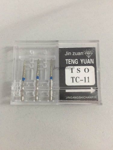 1 Box Dental Diamond Burs for High Speed Handpiece Medium TC-11 JY