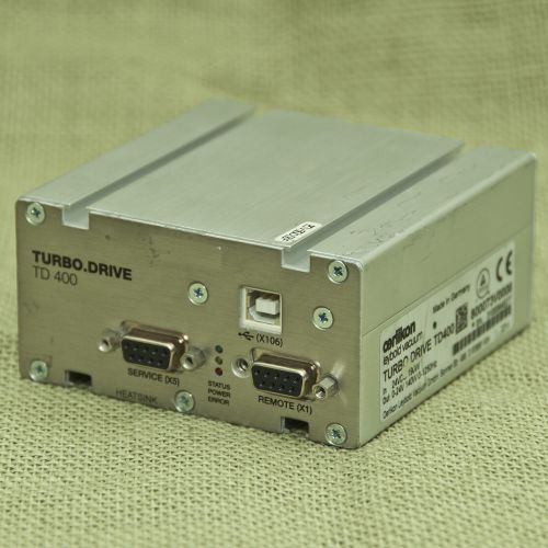 Leybold Oerlikon Turbo Drive TD400 Frequency Converter 800073V0008 USB interface