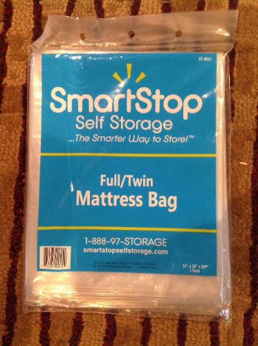 TWIN / FULL PLASTIC MATTRESS BAG FOR MOVING AND STORAGE 54&#034; X 10&#034; X 87&#034; New