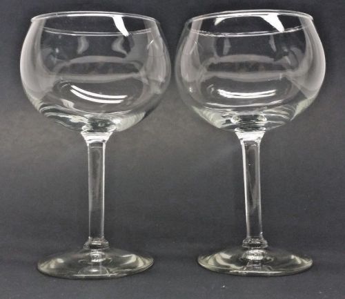 Lot of 2 Beautiful Libbey Large Wine Glasses 8418 Bolla Grande 17.5 Oz Glass