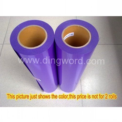 Dingword PURPLE, 20&#034;x 1 FOOT ,T-shirt heat transfer Vinyl / film,IRON ON Heat