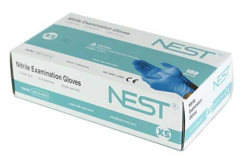 Nitrile Examination Gloves, Extra Small, 100/Box, 200/Case #FL4014