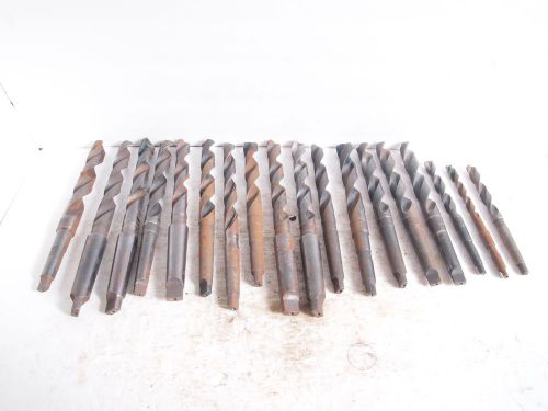 Lot of 18 Metric Drill Bits MT1 MT2 MT2 Morse Taper Shanks Used Sharp!!!!