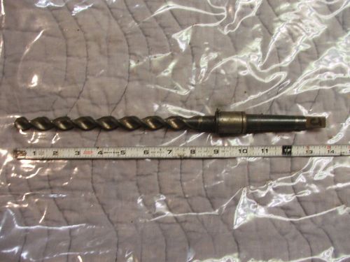 Stocku taper shank drill bit 17/64&#034; morse 2 mt  twist 13 3/4 oal coolant thru j for sale