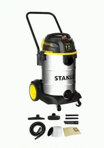 Stanley 6.0 HP 8 Gal. S.S. Wet Dry Vac w/ Wheels &amp; Heavy Dolly SL18402-8B new