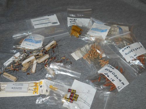 728) Asst Resistors- Several Values, Various Wattages, All NEW Resistors- Sorted